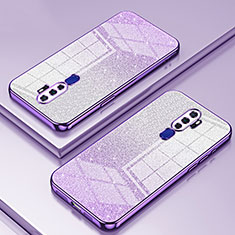 Silikon Schutzhülle Ultra Dünn Flexible Tasche Durchsichtig Transparent SY2 für Oppo A11X Violett
