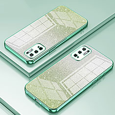 Silikon Schutzhülle Ultra Dünn Flexible Tasche Durchsichtig Transparent SY2 für Xiaomi Redmi Note 10 5G Grün