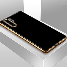 Silikon Schutzhülle Ultra Dünn Flexible Tasche Durchsichtig Transparent T01 für Huawei P30 Pro New Edition Schwarz