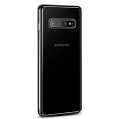 Silikon Schutzhülle Ultra Dünn Flexible Tasche Durchsichtig Transparent U03 für Samsung Galaxy S10 Schwarz