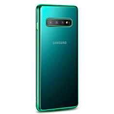 Silikon Schutzhülle Ultra Dünn Flexible Tasche Durchsichtig Transparent U04 für Samsung Galaxy S10 5G Grün