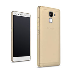 Silikon Schutzhülle Ultra Dünn Handyhülle Hülle Durchsichtig Transparent für Huawei Honor 7 Dual SIM Gold