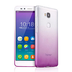 Silikon Schutzhülle Ultra Dünn Hülle Durchsichtig Farbverlauf für Huawei Honor 5X Violett