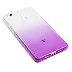 Silikon Schutzhülle Ultra Dünn Hülle Durchsichtig Farbverlauf für Xiaomi Mi 4S Violett