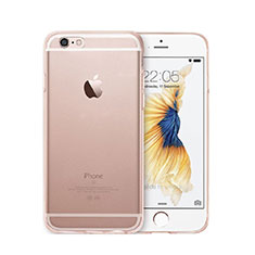 Silikon Schutzhülle Ultra Dünn Hülle Durchsichtig Transparent für Apple iPhone 6S Plus Rosegold