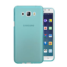 Silikon Schutzhülle Ultra Dünn Hülle Durchsichtig Transparent für Samsung Galaxy J5 (2016) J510FN J5108 Blau