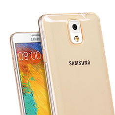 Silikon Schutzhülle Ultra Dünn Hülle Durchsichtig Transparent für Samsung Galaxy Note 3 N9000 Gold