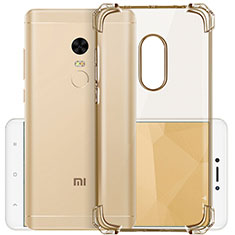 Silikon Schutzhülle Ultra Dünn Hülle Durchsichtig Transparent für Xiaomi Redmi Note 4X Gold