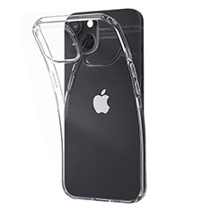 Silikon Schutzhülle Ultra Dünn Tasche Durchsichtig Transparent A02 für Apple iPhone 14 Klar