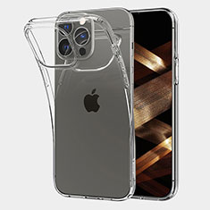 Silikon Schutzhülle Ultra Dünn Tasche Durchsichtig Transparent A06 für Apple iPhone 14 Pro Max Klar