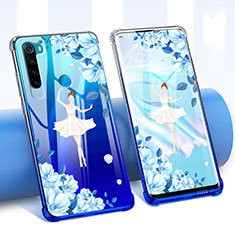 Silikon Schutzhülle Ultra Dünn Tasche Durchsichtig Transparent Blumen für Xiaomi Redmi Note 8 Weiß