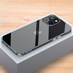 Silikon Schutzhülle Ultra Dünn Tasche Durchsichtig Transparent C01 für Apple iPhone 14 Klar