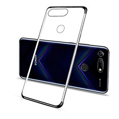 Silikon Schutzhülle Ultra Dünn Tasche Durchsichtig Transparent C01 für Huawei Honor View 20 Schwarz