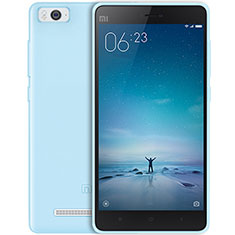 Silikon Schutzhülle Ultra Dünn Tasche Durchsichtig Transparent für Xiaomi Mi 4C Blau
