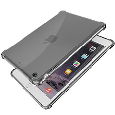 Silikon Schutzhülle Ultra Dünn Tasche Durchsichtig Transparent H01 für Apple iPad Mini 2 Schwarz