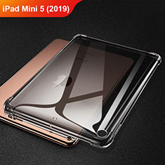 Silikon Schutzhülle Ultra Dünn Tasche Durchsichtig Transparent H01 für Apple iPad Mini 5 (2019) Grau