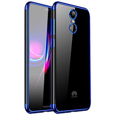 Silikon Schutzhülle Ultra Dünn Tasche Durchsichtig Transparent H01 für Huawei Enjoy 6 Blau