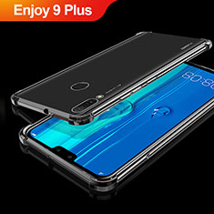 Silikon Schutzhülle Ultra Dünn Tasche Durchsichtig Transparent H01 für Huawei Enjoy 9 Plus Schwarz