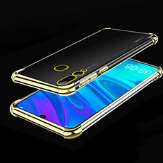 Silikon Schutzhülle Ultra Dünn Tasche Durchsichtig Transparent H01 für Huawei Honor 20E Gold