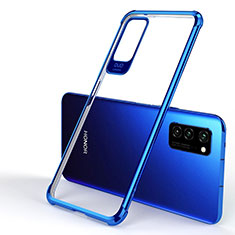 Silikon Schutzhülle Ultra Dünn Tasche Durchsichtig Transparent H01 für Huawei Honor V30 5G Blau