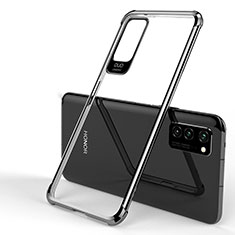 Silikon Schutzhülle Ultra Dünn Tasche Durchsichtig Transparent H01 für Huawei Honor V30 5G Schwarz