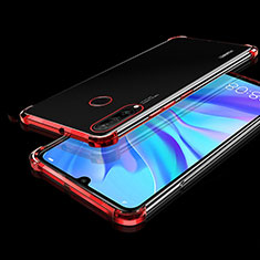 Silikon Schutzhülle Ultra Dünn Tasche Durchsichtig Transparent H01 für Huawei P30 Lite New Edition Rot