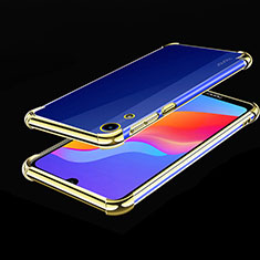 Silikon Schutzhülle Ultra Dünn Tasche Durchsichtig Transparent H01 für Huawei Y6 Pro (2019) Gold