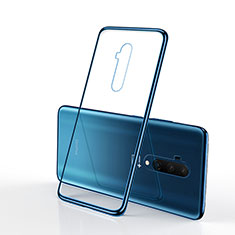 Silikon Schutzhülle Ultra Dünn Tasche Durchsichtig Transparent H01 für OnePlus 7T Pro Blau