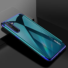 Silikon Schutzhülle Ultra Dünn Tasche Durchsichtig Transparent H01 für Oppo K5 Blau