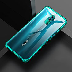 Silikon Schutzhülle Ultra Dünn Tasche Durchsichtig Transparent H01 für Oppo Reno Grün