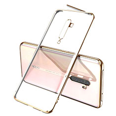 Silikon Schutzhülle Ultra Dünn Tasche Durchsichtig Transparent H01 für Oppo Reno2 Gold