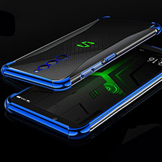 Silikon Schutzhülle Ultra Dünn Tasche Durchsichtig Transparent H01 für Xiaomi Black Shark Helo Blau