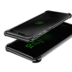 Silikon Schutzhülle Ultra Dünn Tasche Durchsichtig Transparent H01 für Xiaomi Black Shark Schwarz