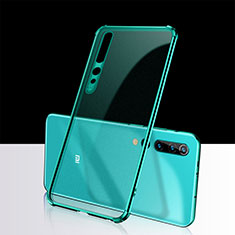 Silikon Schutzhülle Ultra Dünn Tasche Durchsichtig Transparent H01 für Xiaomi Mi 10 Grün