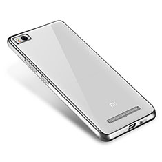 Silikon Schutzhülle Ultra Dünn Tasche Durchsichtig Transparent H01 für Xiaomi Mi 4C Silber