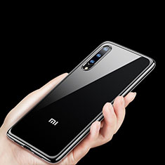 Silikon Schutzhülle Ultra Dünn Tasche Durchsichtig Transparent H01 für Xiaomi Mi A3 Lite Schwarz
