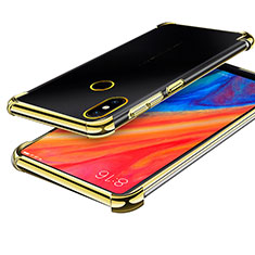 Silikon Schutzhülle Ultra Dünn Tasche Durchsichtig Transparent H01 für Xiaomi Mi Mix 2S Gold