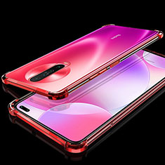 Silikon Schutzhülle Ultra Dünn Tasche Durchsichtig Transparent H01 für Xiaomi Poco X2 Rot