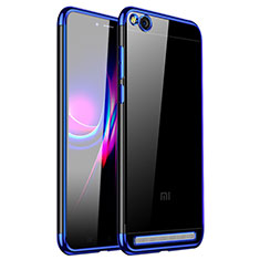 Silikon Schutzhülle Ultra Dünn Tasche Durchsichtig Transparent H01 für Xiaomi Redmi 5A Blau