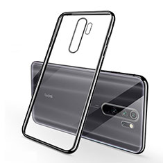 Silikon Schutzhülle Ultra Dünn Tasche Durchsichtig Transparent H01 für Xiaomi Redmi Note 8 Pro Schwarz