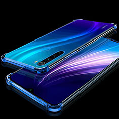 Silikon Schutzhülle Ultra Dünn Tasche Durchsichtig Transparent H01 für Xiaomi Redmi Note 8T Blau