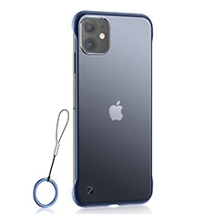 Silikon Schutzhülle Ultra Dünn Tasche Durchsichtig Transparent H02 für Apple iPhone 11 Blau