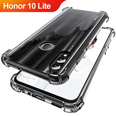 Silikon Schutzhülle Ultra Dünn Tasche Durchsichtig Transparent H02 für Huawei Honor 10 Lite Grau