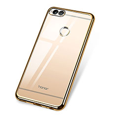 Silikon Schutzhülle Ultra Dünn Tasche Durchsichtig Transparent H02 für Huawei Honor Play 7X Gold