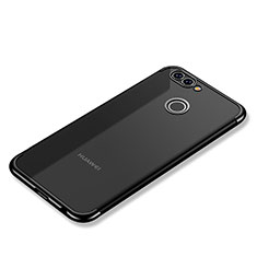 Silikon Schutzhülle Ultra Dünn Tasche Durchsichtig Transparent H02 für Huawei Nova 2 Plus Schwarz