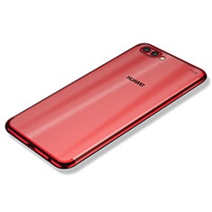 Silikon Schutzhülle Ultra Dünn Tasche Durchsichtig Transparent H02 für Huawei Nova 2S Rot