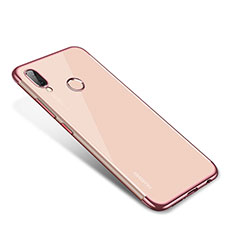 Silikon Schutzhülle Ultra Dünn Tasche Durchsichtig Transparent H02 für Huawei Nova 3 Rosegold