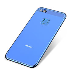 Silikon Schutzhülle Ultra Dünn Tasche Durchsichtig Transparent H02 für Huawei Nova Lite Blau