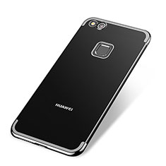Silikon Schutzhülle Ultra Dünn Tasche Durchsichtig Transparent H02 für Huawei Nova Lite Schwarz