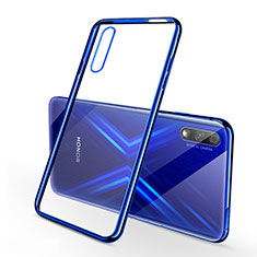 Silikon Schutzhülle Ultra Dünn Tasche Durchsichtig Transparent H02 für Huawei P Smart Z (2019) Blau